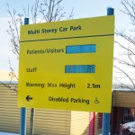 Bespoke post and panel sign