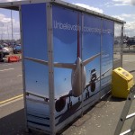 Bus stop wrap