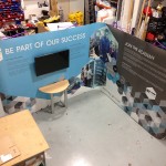 Shaped pop up with TV