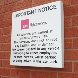 Tray Signs